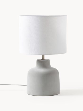 IKE ręcznie robiona lampa stołowa z betonową podstawą